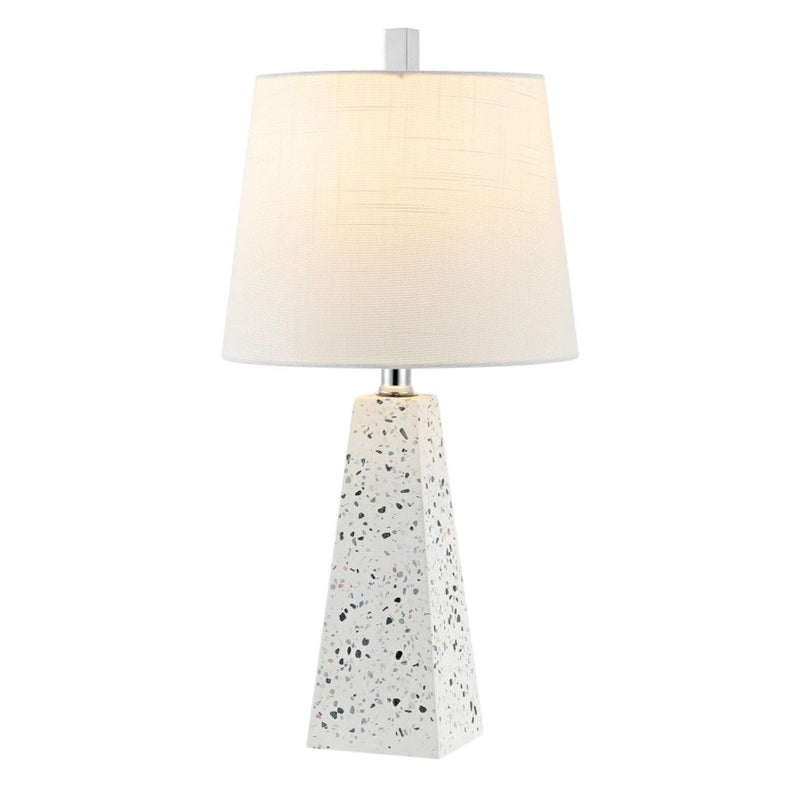 21" Geometric Table Lamps With Empire Shades (Set of 2) - White
