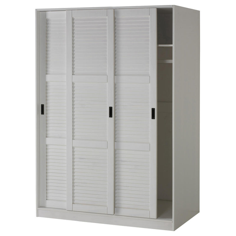 Solid Wood Three Door Combo Dresser (765046) - White