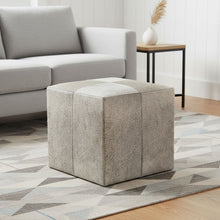 Load image into Gallery viewer, Wool Cube Ottoman - Gray
