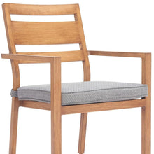 Load image into Gallery viewer, Slipcovered Aluminum Slat Back Dining Arm Chairs (Set of 2) - Natural

