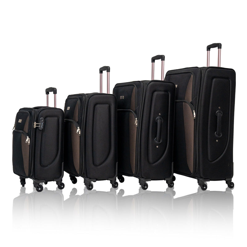 4 Piece Set Softshell Luggage
