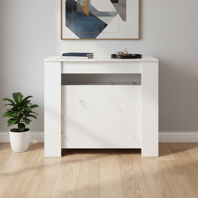 35" Floor Shelf Coffee Table - White