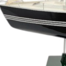 Load image into Gallery viewer, Hand Painted Model Boat - Black / White
