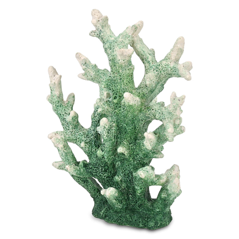 Hand Painted Tabletop Sculpture - Green