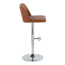 Load image into Gallery viewer, Toriano - Contemporary Adjustable Barstool With Swivel &amp; Rounded T Footrest (Set of 2)
