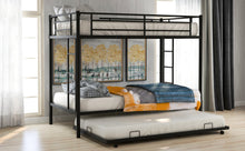 Load image into Gallery viewer, Twin over Twin Bunk Bed with Trundle, Black(OLD SKU:MF192387AAB)
