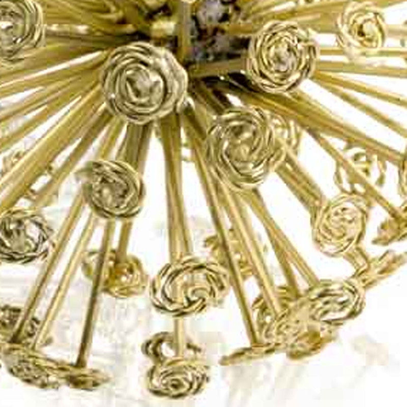 Decorative Spiky Sphere Tabletop Sculptures (Set of 2) (354789) - Gold