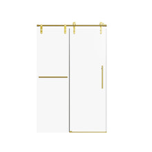 Load image into Gallery viewer, Frameless Single Sliding Shower Doors With Towel Rail &amp; Handle
