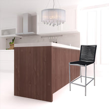 Load image into Gallery viewer, Stainless Steel Bar Height Bar Chair - Black / Silver
