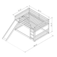 Load image into Gallery viewer, Bunk Bed With Slide And Ladder
