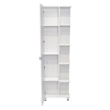 Load image into Gallery viewer, Corner Accent Cabinet With Single Door - White
