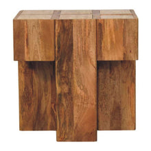 Load image into Gallery viewer, Marble Block End Table - Oak

