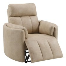 Load image into Gallery viewer, Elison - Motion Glider Recliner With Swivel - Dark Beige Polish Microfiber
