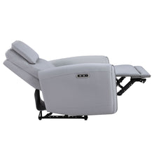 Load image into Gallery viewer, Jeromie - Power Motion Recliner With USB Port - Gray Synthetic Leather
