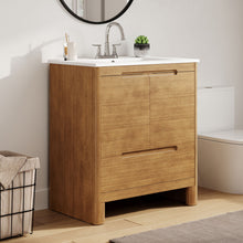 Load image into Gallery viewer, Softened Modern Bathroom Vanity With Sink
