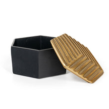 Load image into Gallery viewer, Decorative Keepsake Box - Black / Gold
