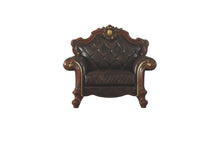 Load image into Gallery viewer, Faux Leather Tufted Arm Chair - Chocolate
