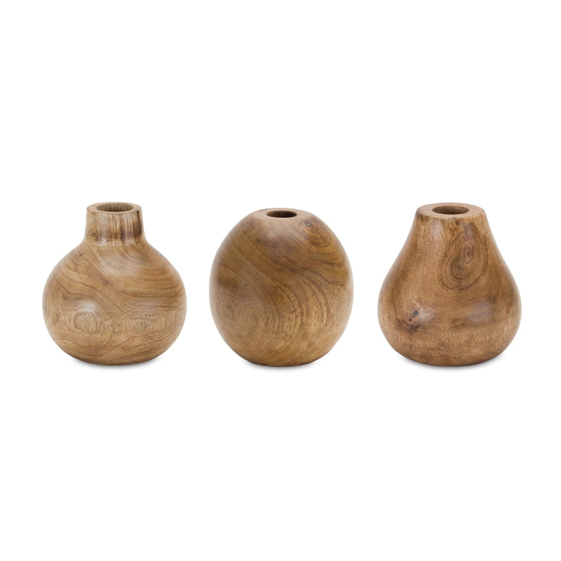 Bud Table Vases (Set of 3) - Natural
