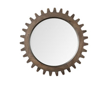 Load image into Gallery viewer, 26" Abstract Framed Accent Mirror - Dark Brown
