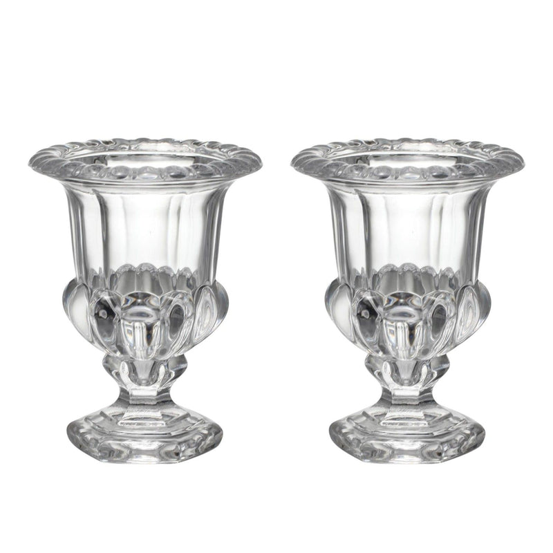 Urn Table Vases (Set of 2) - Clear