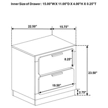 Load image into Gallery viewer, Sophia - 2 Drawer Nightstand
