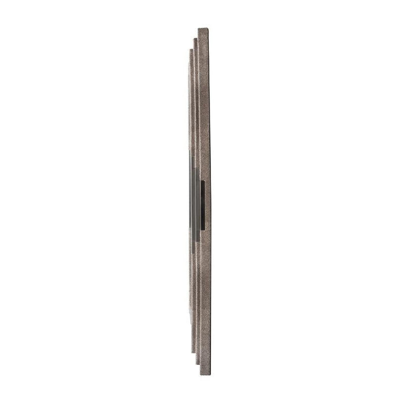 28" Framed Accent Mirror - Gray