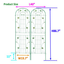 Load image into Gallery viewer, Metal Garden Trellis Rustproof Trellis For Climbing Plant Outdoor Flower Support
