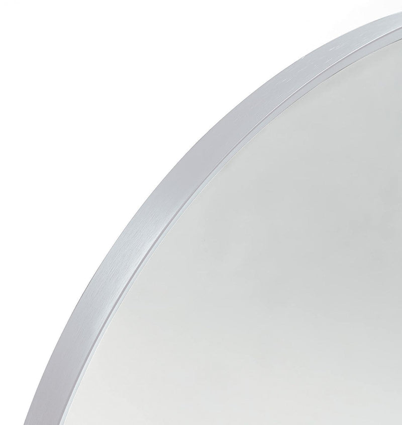 Aluminum Arch Framed Bathroom Vanity Mirror (756071) - Silver