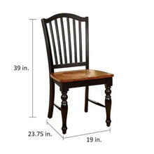Load image into Gallery viewer, Dining Side Chairs (Set of 2) - Black / Oak
