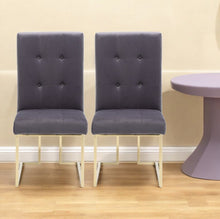 Load image into Gallery viewer, Tufted And Upholstered Fabric Dining Side Chairs (Set of 2) - Gray
