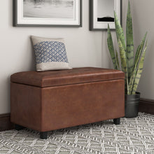 Load image into Gallery viewer, Cosmopolitan - Upholstered Storage Ottoman
