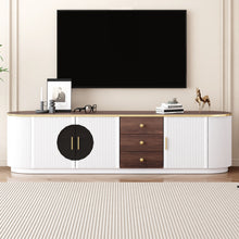 Load image into Gallery viewer, Modern Minimalist TV Stand For TVs Up To 80" With 3 Drawers And 1 Shelf
