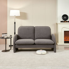Load image into Gallery viewer, Loveseat Sofa Small Couch For Living Room, Sherpa Fabric Upholstered Loveseat Sofa Couch, Small Loveseat Sofa For Apartment, Bedroom

