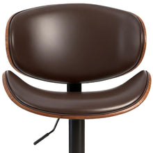 Load image into Gallery viewer, Fabric Faux Leather Aluminum Swivel Bar Chairs (Set of 2) (724337) - Black / Silver
