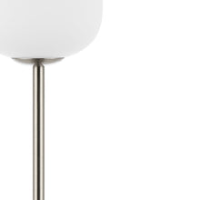 Load image into Gallery viewer, 12" Novelty USB Table Lamp With Globe Shade - Nickel
