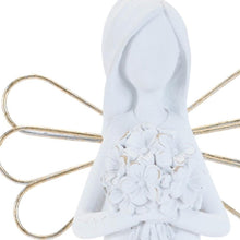 Load image into Gallery viewer, Poly Angel Figurine (Set of 2) - White / Gold
