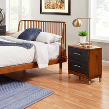 Load image into Gallery viewer, Mod Drawer Nightstand - Dark Walnut And Black
