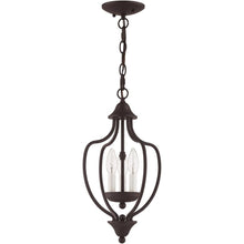 Load image into Gallery viewer, 17'' Three Light Dimmable Chandelier With Shades - Bronze
