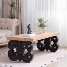 Load image into Gallery viewer, Ornate Scroll Base Coffee Table
