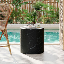 Load image into Gallery viewer, Cylindrical Design, Outdoor Lightweight Concrete Side Table
