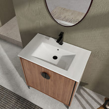 Load image into Gallery viewer, Modern Bathroom Vanity With Top Sink, Engineered Wood Storage Cabinet
