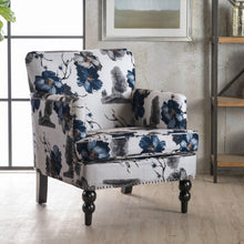 Load image into Gallery viewer, Club Chair With Tapered Birch Wood Legs - Multicolor
