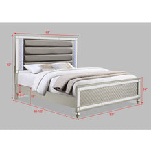 Load image into Gallery viewer, Modern Panel Bed Wit Tufted Design And Integrated LED Lighting
