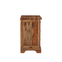 Load image into Gallery viewer, 27" Solid Wood Live Edge Three Drawer Nightstand - Brown
