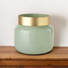 Load image into Gallery viewer, Abstract Cylinder Table Vase (397588) - Green
