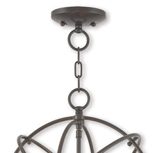 Load image into Gallery viewer, 17" Three-Light Dimmable Chandelier With Shades - Bronze
