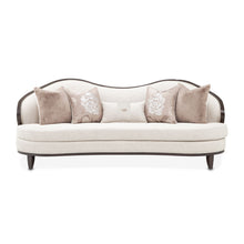 Load image into Gallery viewer, Camellia Field - Chenille Sofa - Beige / Dark Brown
