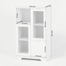Load image into Gallery viewer, Modern Cabinet With Glass Doors And Drawer
