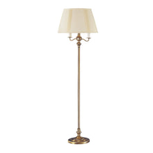 Load image into Gallery viewer, 60" Four Light Traditional Shaped Floor Lamp With Beige Square Shade - Bronze
