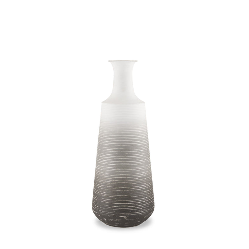 Ombre Table Vase (608333) - Gray / White